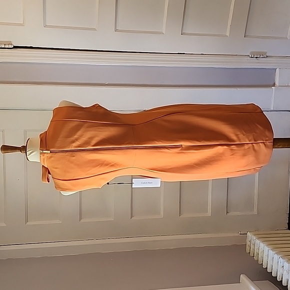 NWT Calvin Klein Sleeveless Bow Neck Sheath Dress, Size 8 - Picture 4 of 14